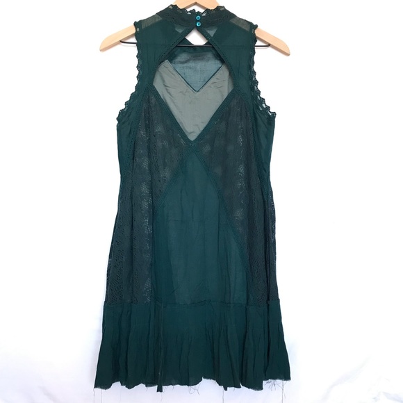 COPY - Free People Angel Lace Dress Jade - Picture 3 of 12